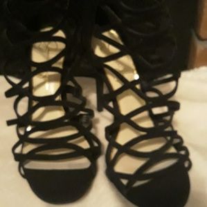 Strappy Black Heels